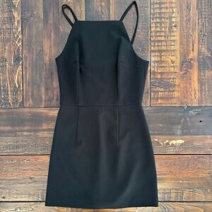 French Connection Black Spaghetti-Strap Whisper Mini Dress. Size 4. EUC.